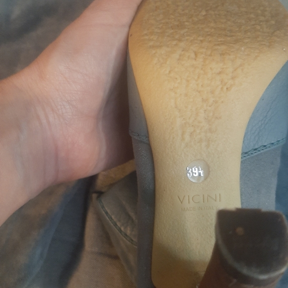 Baby Blue Suede and Beadwork Guiseppe Zanotti Heel Boots - Picture 3 of 6